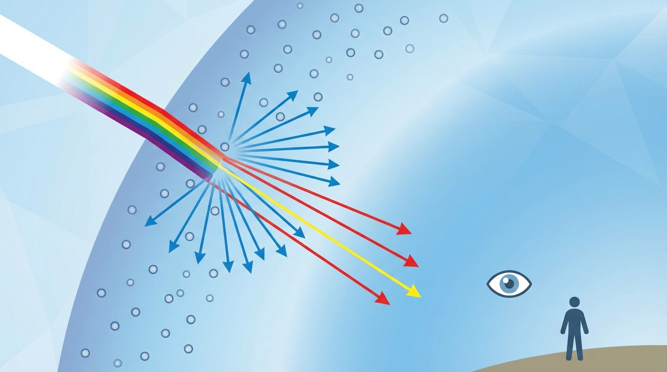 pourquoi le ciel est bleu - La Diffusion de Rayleigh : Le Mécanisme Clé Expliqué