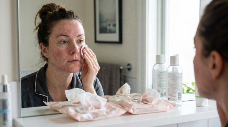 maquillage abîme la peau - Image de couverture