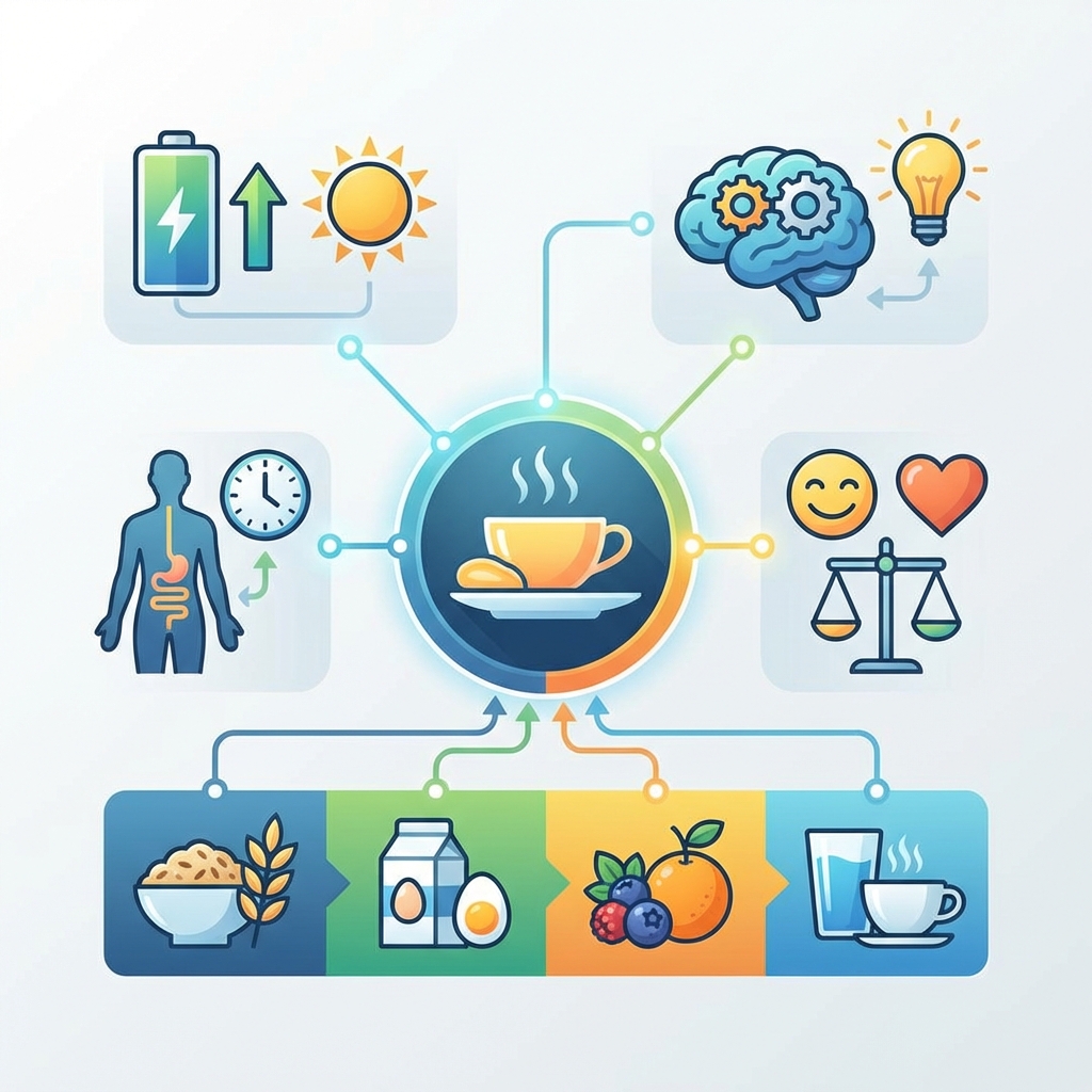 Infographie petit-déjeuner indispensable