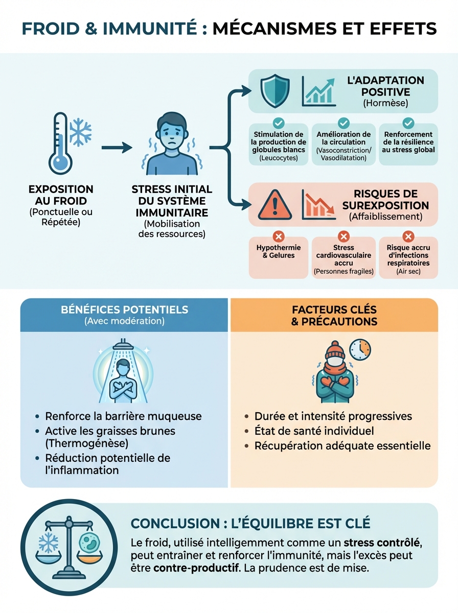 Infographie froid immunité