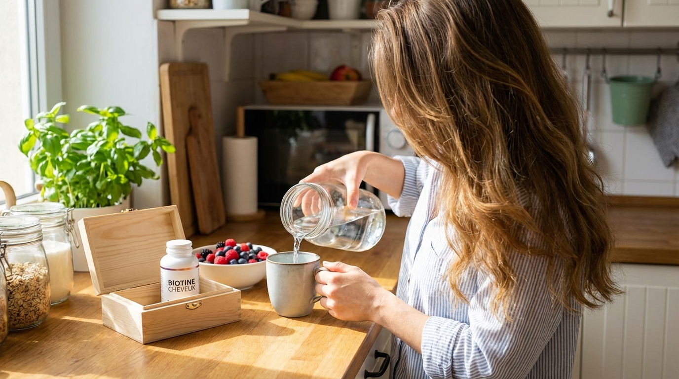 biotine cheveux en situation réelle