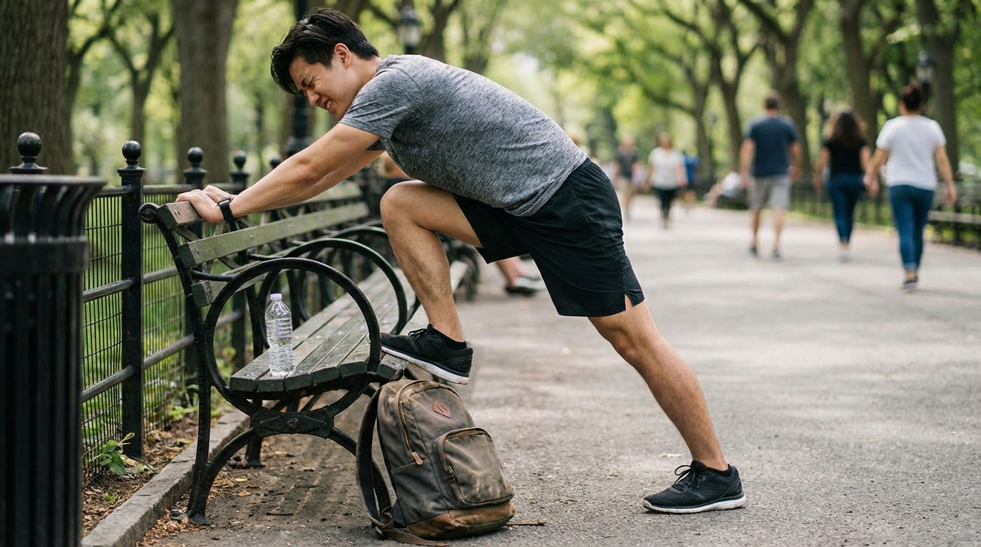 étirements courbatures en situation réelle