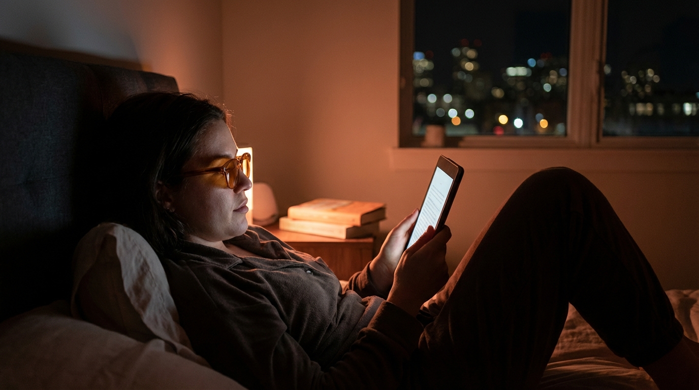 lumière bleue sommeil en situation réelle