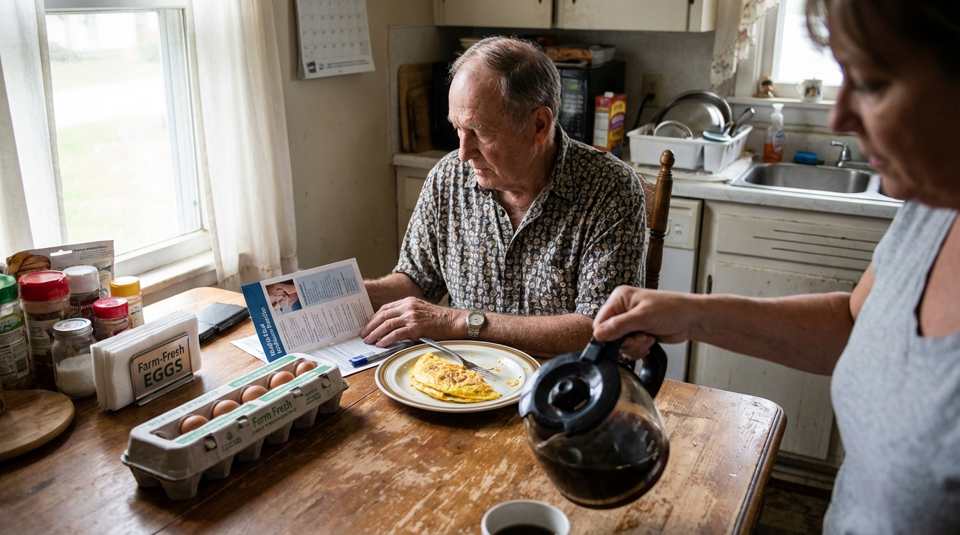 œufs cholestérol en situation réelle
